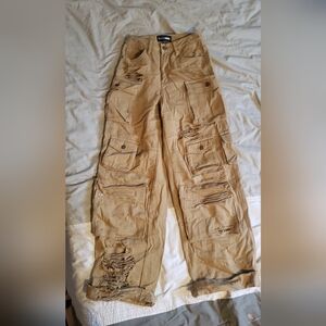 Beige cargo pants